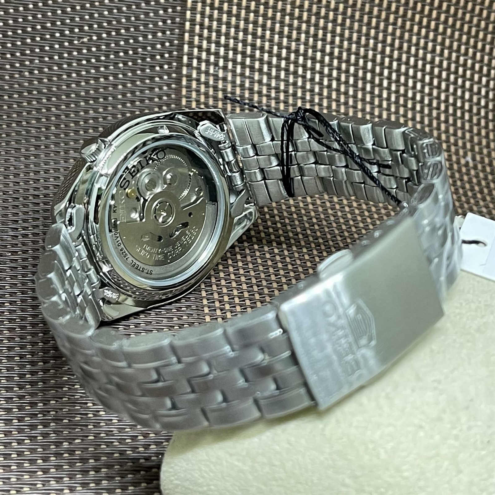 Seiko 5 SNK381K1 Automatic Black Analog Numeral Stainless Steel Men’s Watch