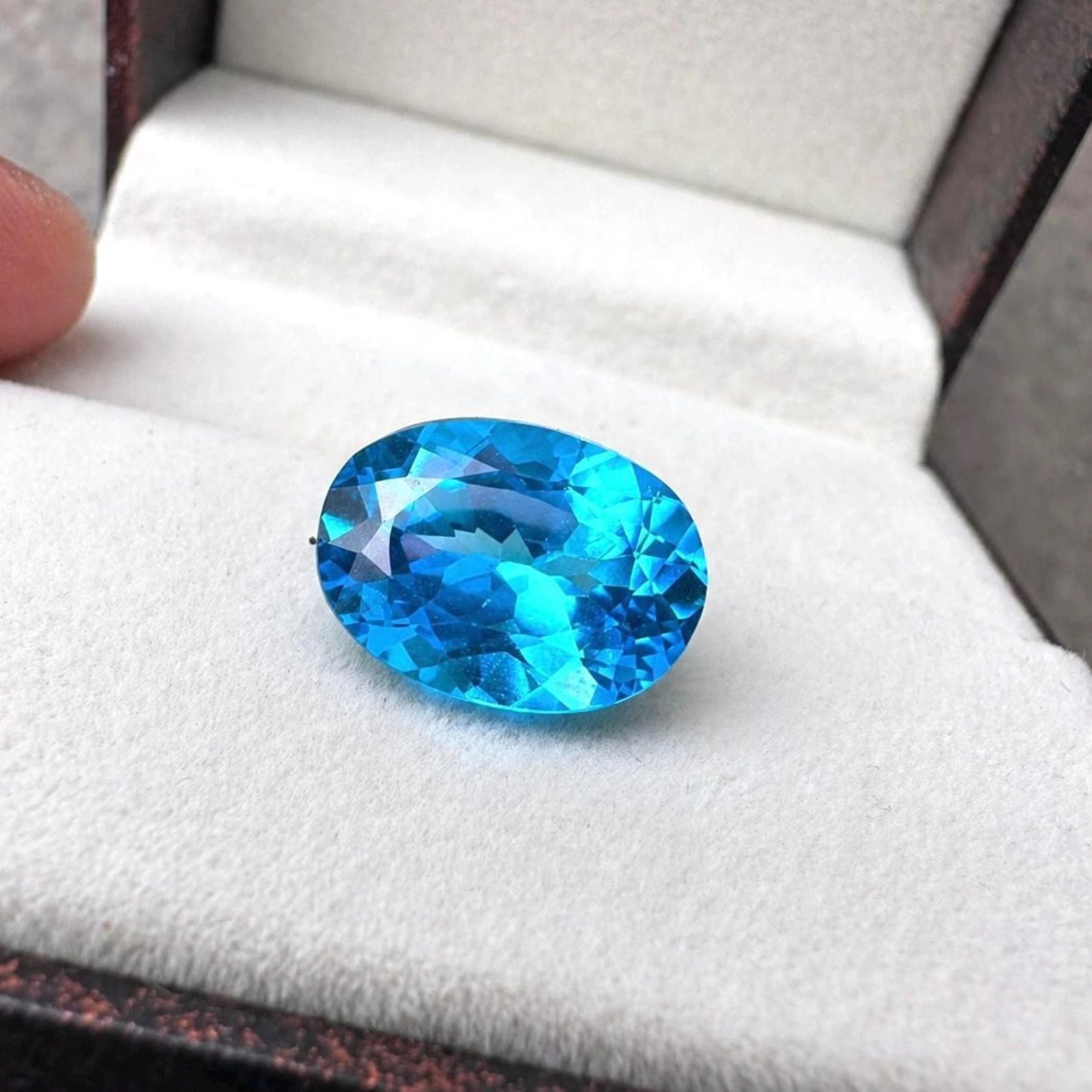 AAA Certified 9.55 Ct Natural Paraiba Tourmaline Blue Oval Cut Loose Gemstone