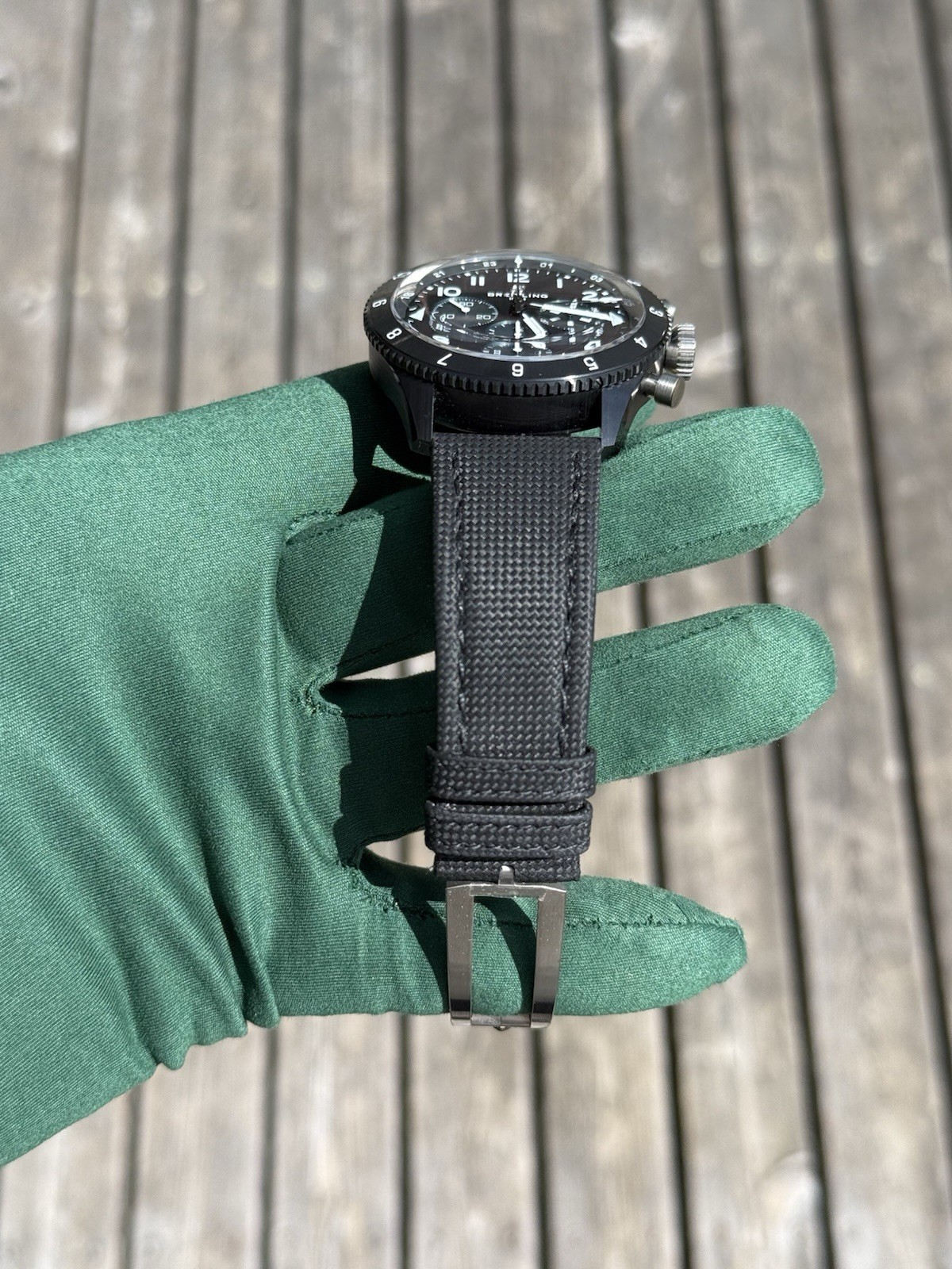 Breitling Super AVI B04 Chronograph GMT 46 Mosquito Night Fighter Blac SB0445 FS