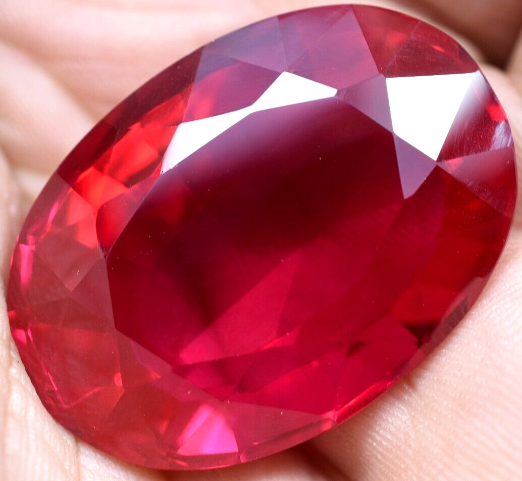 Natural 93.35 Ct Mogok Pink Huge Ruby Sparkling GGL Certified Loose Gemstone
