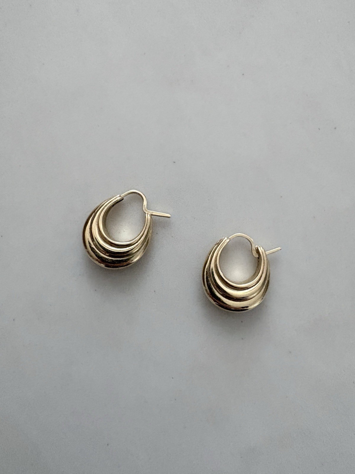 J Hannah Strata I Earrings 14k Yellow Gold