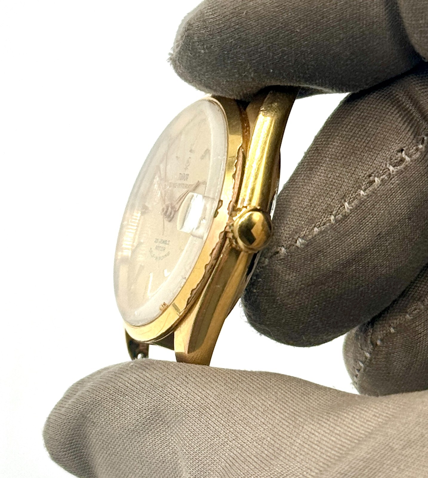 Vintage Tudor Prince Oyster Date Watch 25 Rubies Model 7970 Gold-Capped