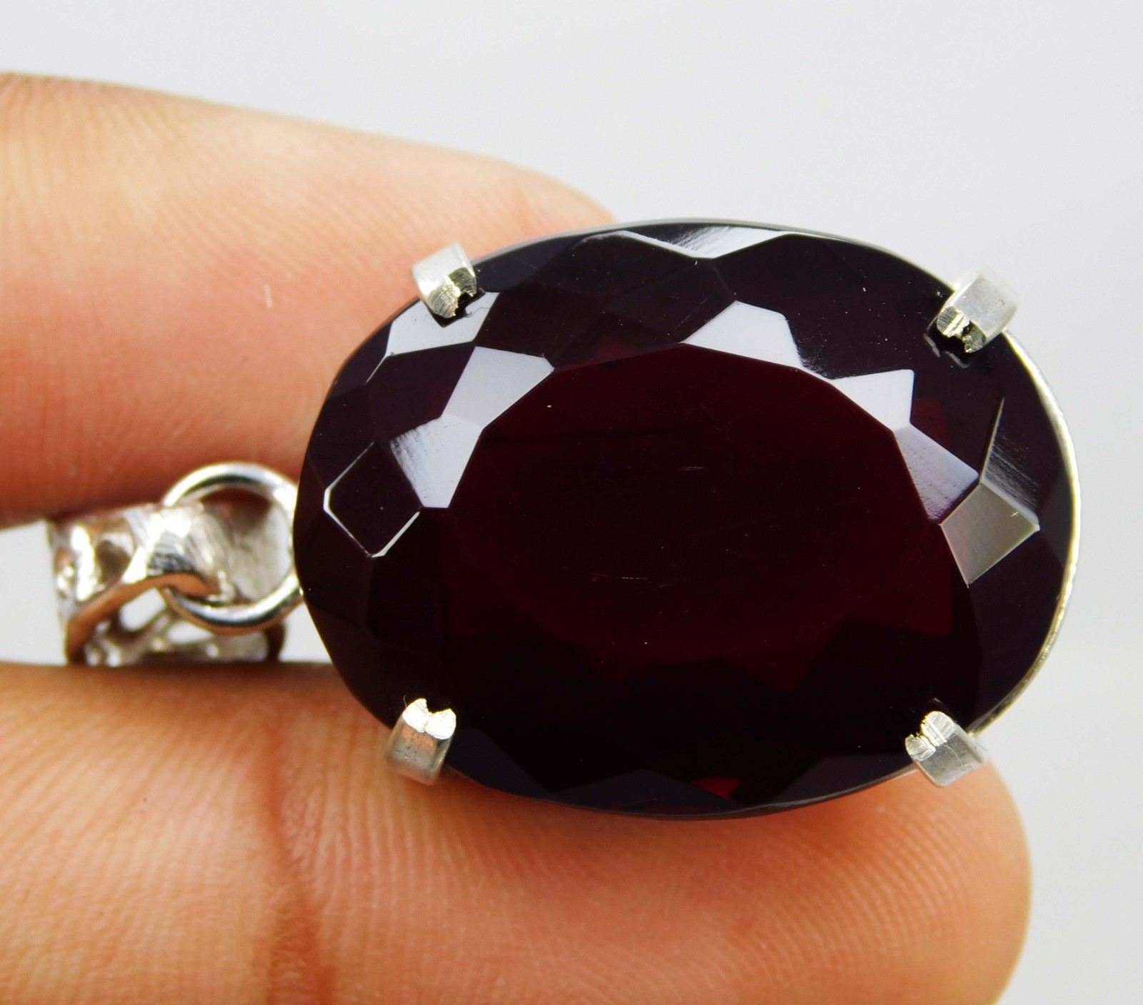 Natural 54.90 Ct Red Topaz Pendant Gems Oval Cut Certified Brazil Rare