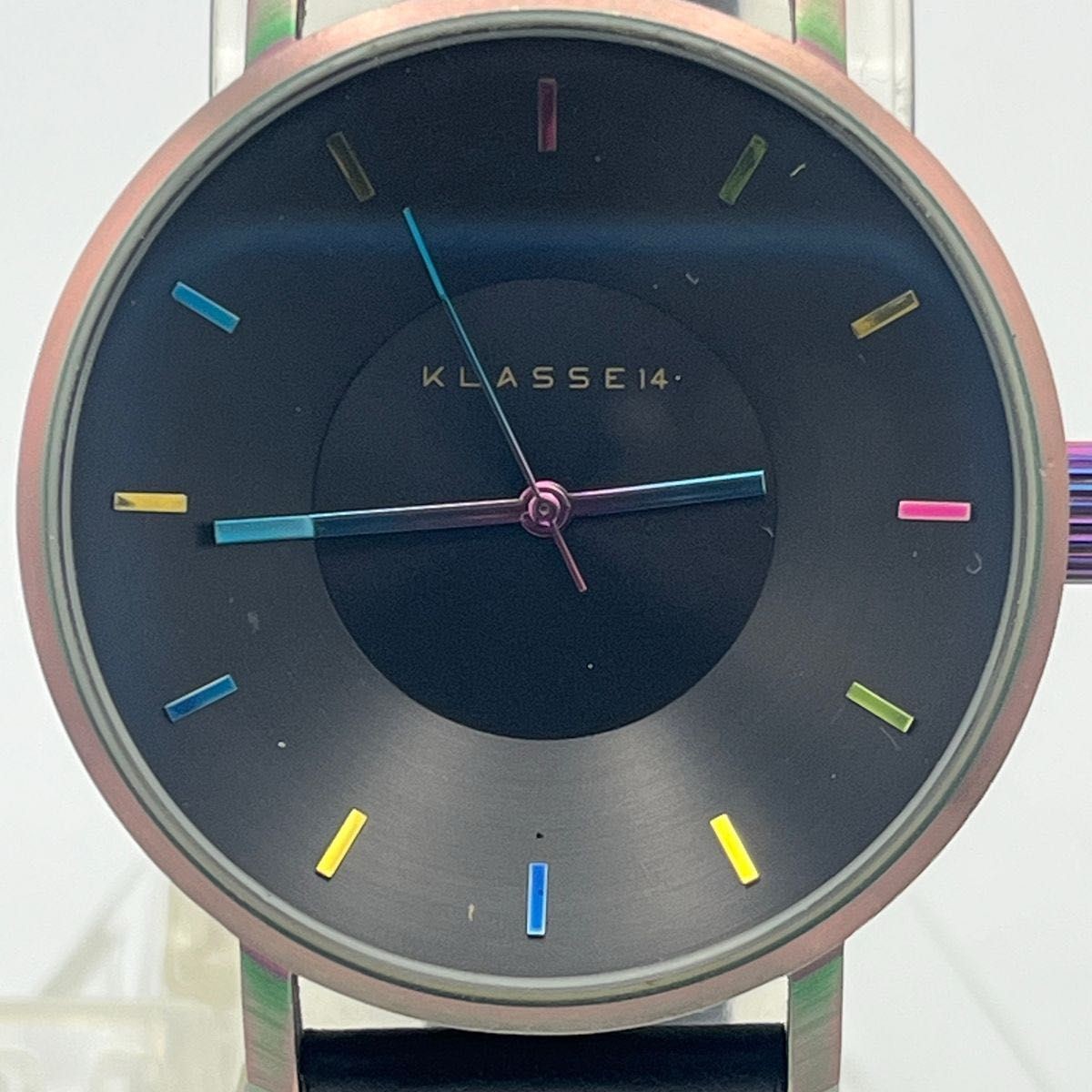 KLASSE14 Volare 42mm Black Dial Quartz Watch Stainless Steel Working