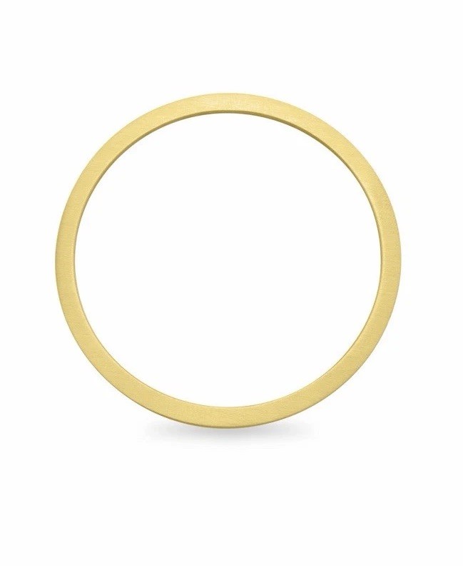 18K Gold PVD Coated Stainless Steel Bangle Bracelet 65mm