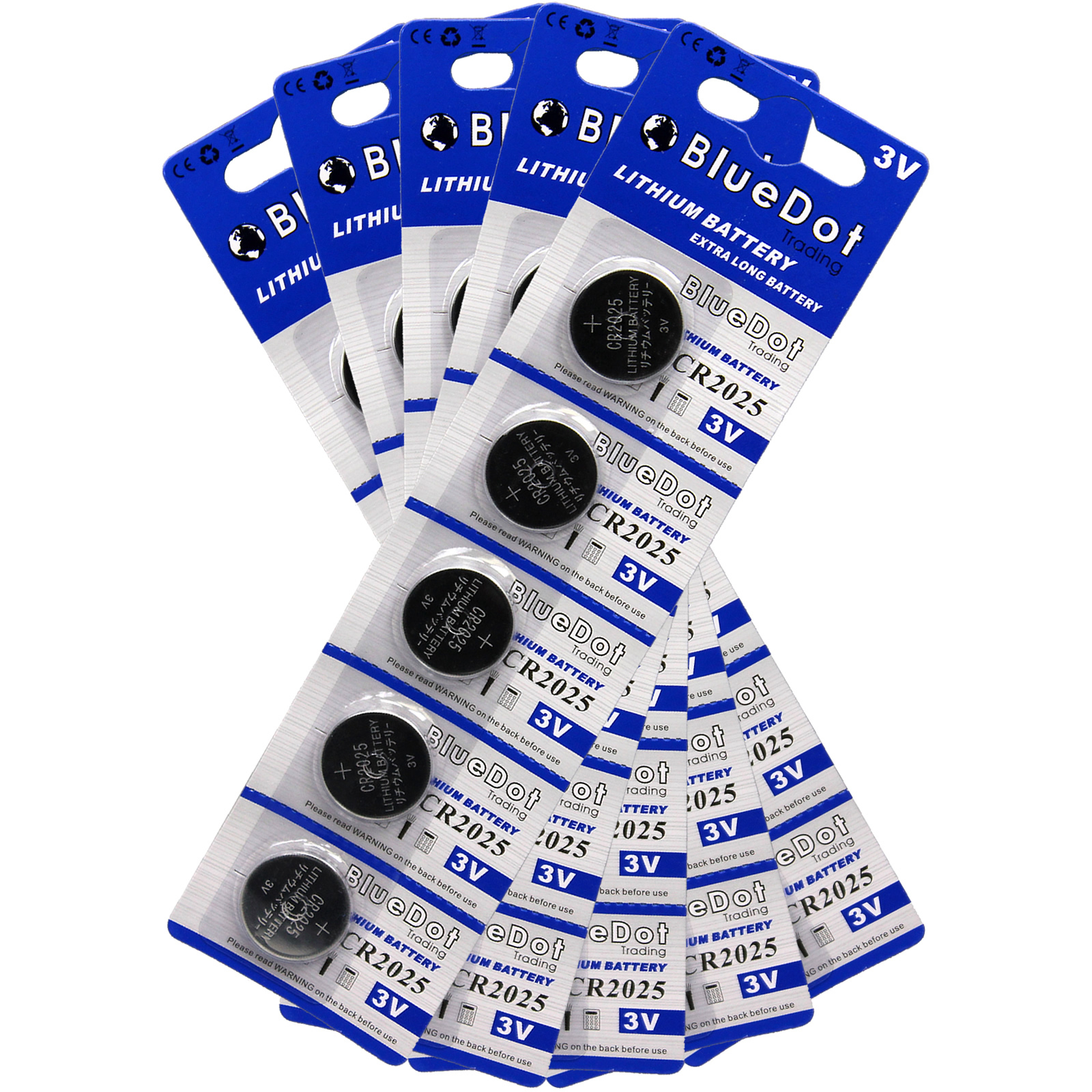 25 pcs ~ CR2025 CR2025 3V Cell Coin Button Lithium Battery New ~Ships from US