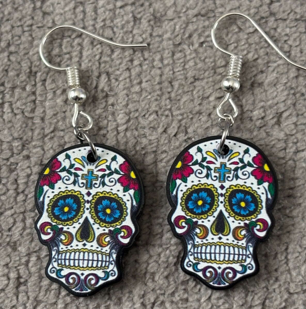 BUY 2 GET 1 FREE Spooky Themed Earrings | Dark heart Skull Cauldron Eyeball Blac