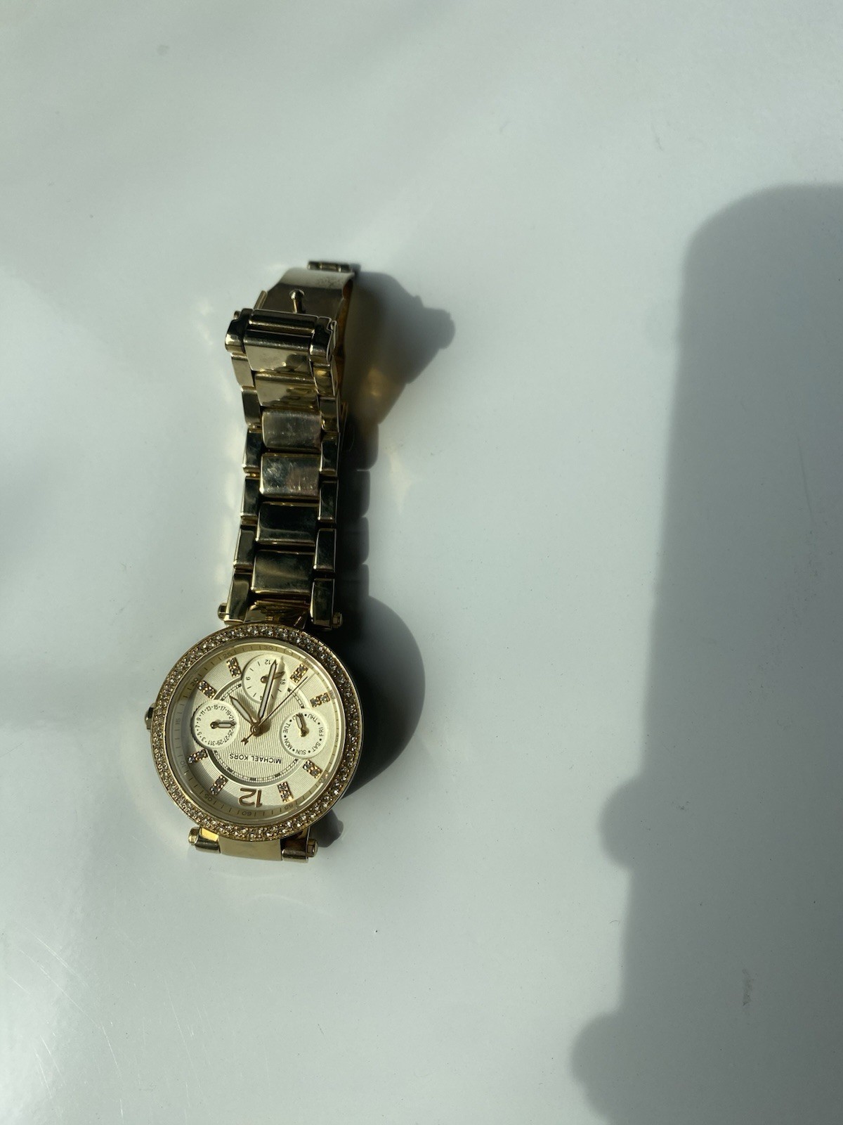 Michael Kors Gold Tone Women’s Wristwatch/ Working/ New Battery