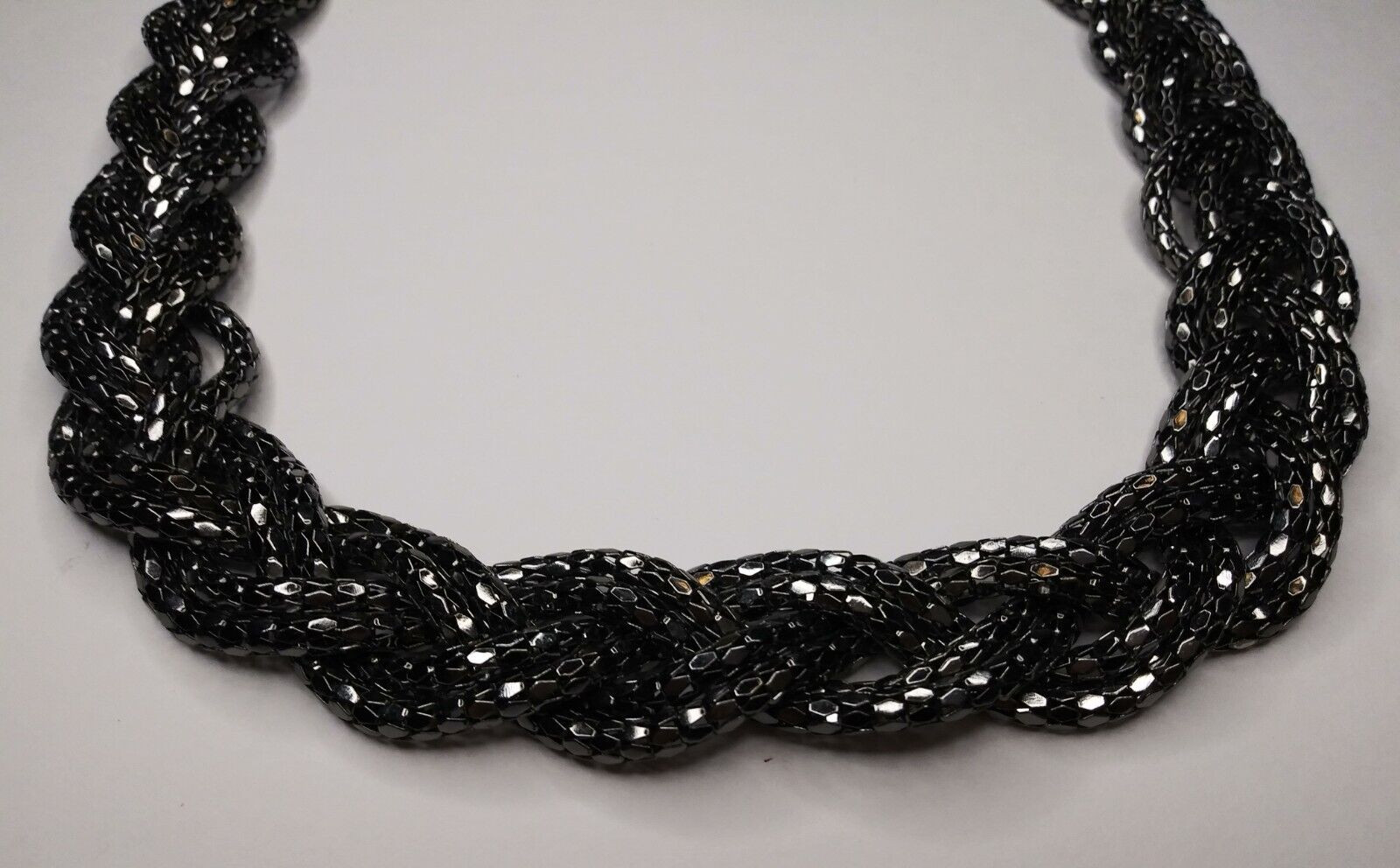 Braided Rope Design Chain Necklace Fashion Costume Jewelry