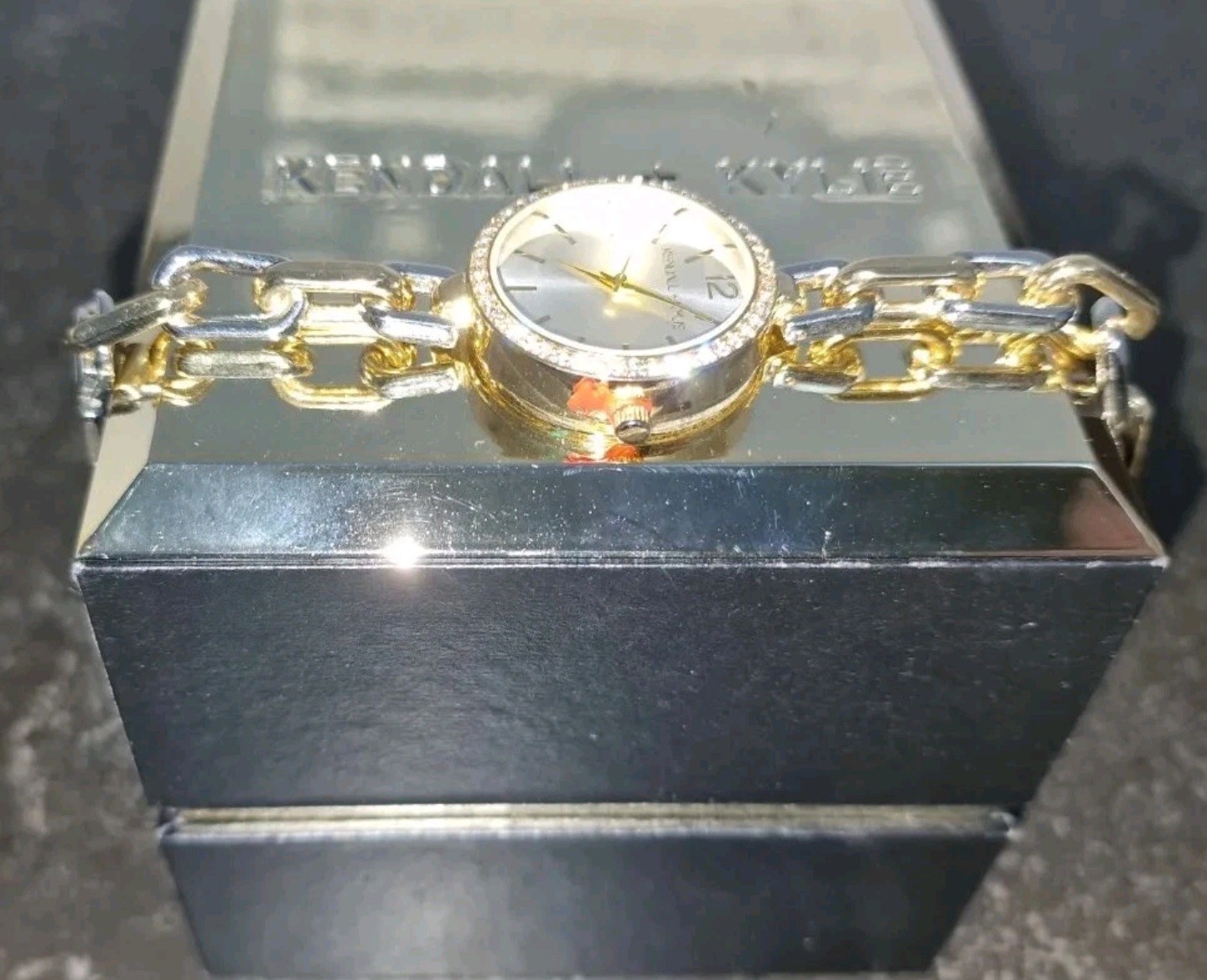 Brand New Kendall & Kylie Diamante Watch, New in Gold Lid Box. See Description.