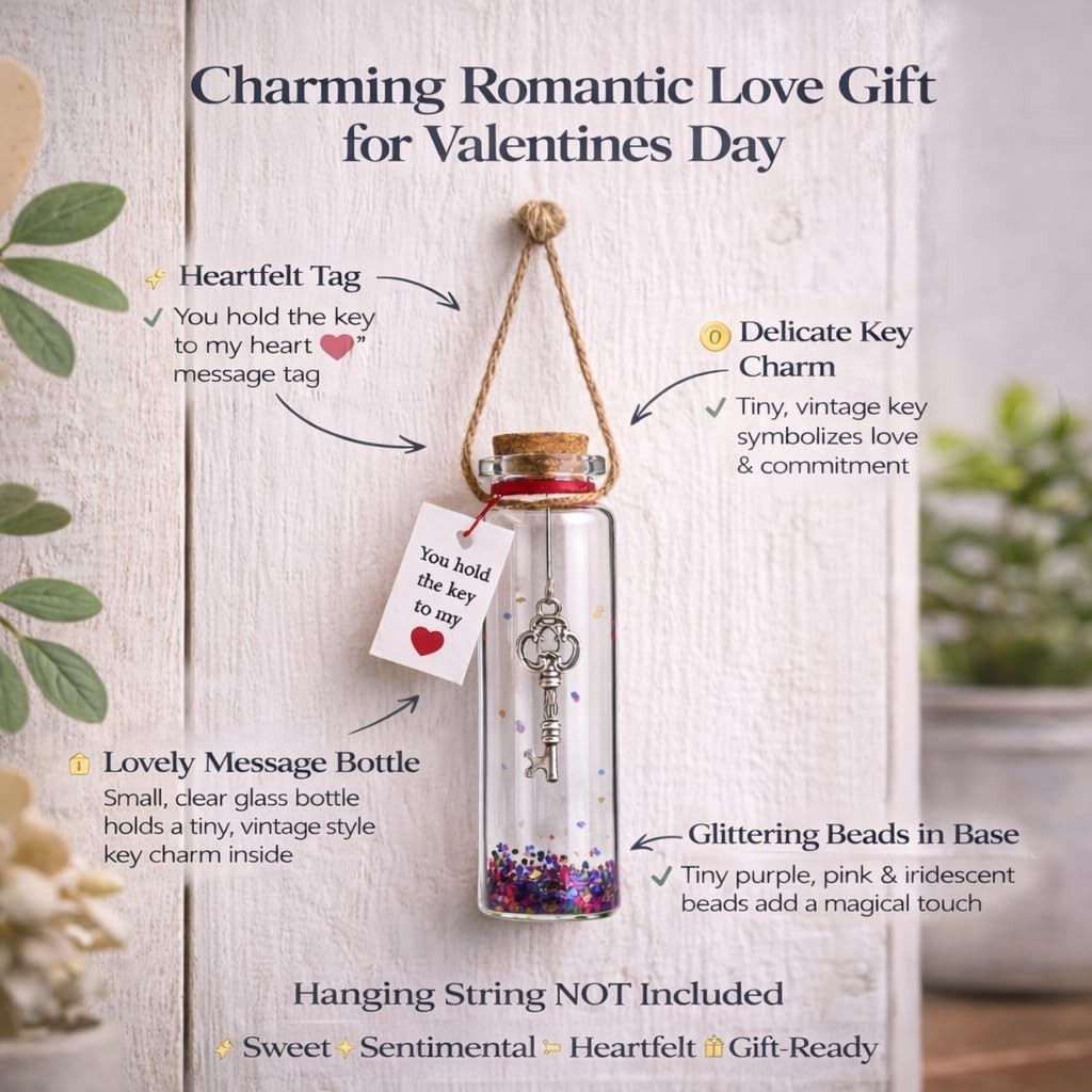 Cute Romantic Love Gift for Girlfriend Boyfriend Wife Mom Anniversary Christmas