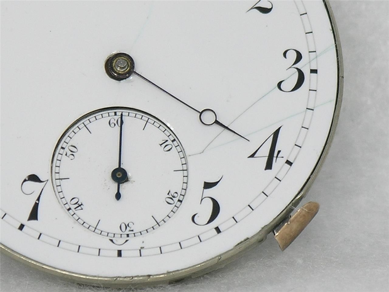 ANTIQUE 43MM ROWE BROS, CHICAGO 21 JEWEL SWISS LECOULTRE BRIDGE MOVEMENT & DIAL