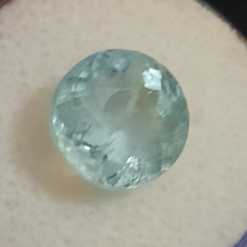 Big Beautiful Natural Perfect Color Aquamarine gemstone 6.17 ct 11mm Round