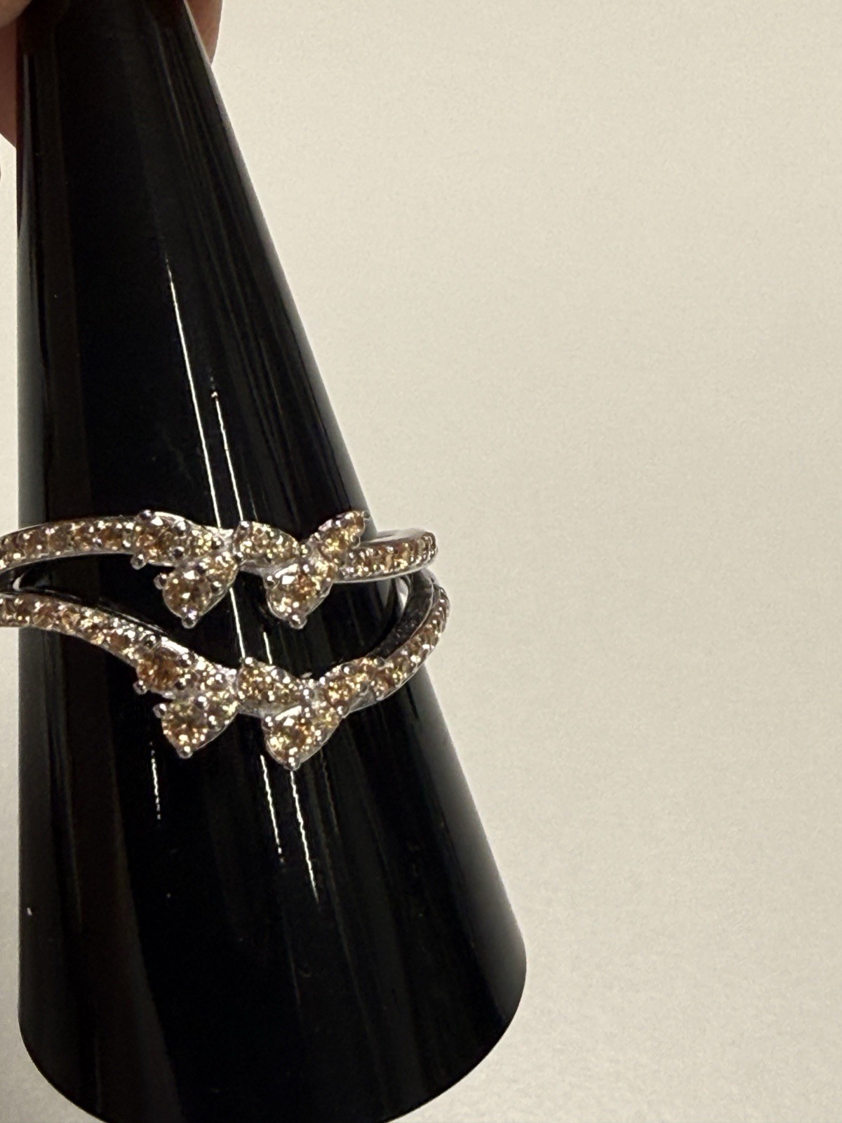 Bomb Party Sterling Club 925 Sterling Silver Dark Smokey Topaz CZ Ring 9 RBP7404
