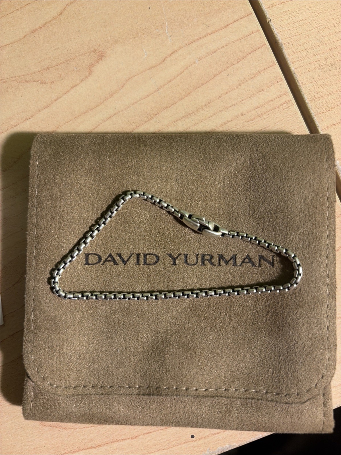 David Yurman Men’s Bracelet Silver Size Small BC0104M Used Authentic