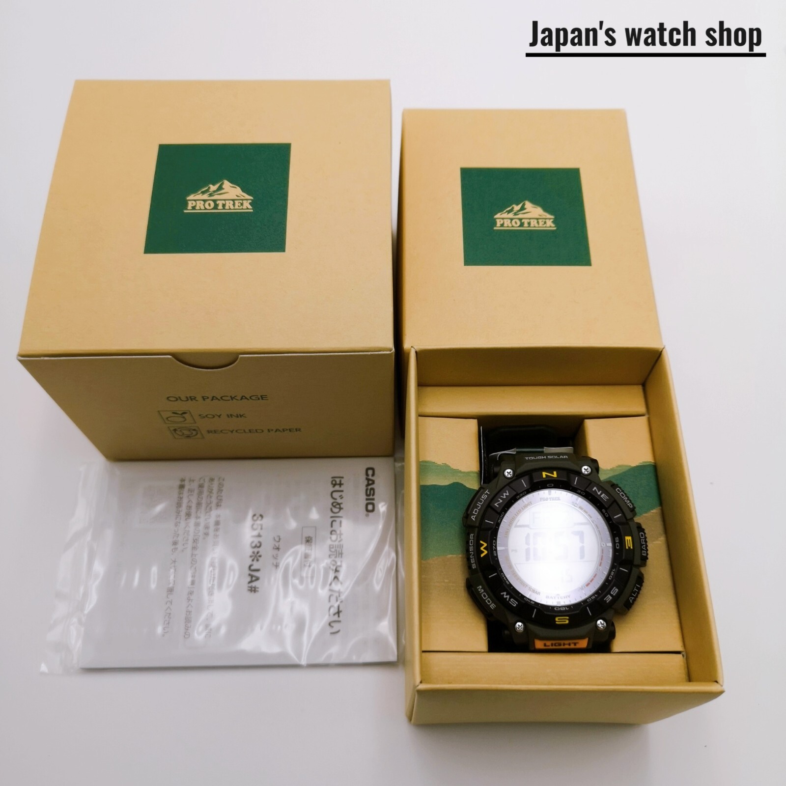 CASIO PROTREK PRG-340-3JF Black Men’s Watch New in Box