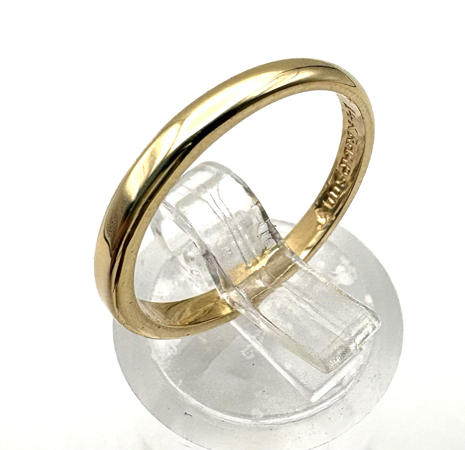 estate 14k yellow gold 2.1mm wedding band 1.9g sz5.25 $1000 #313