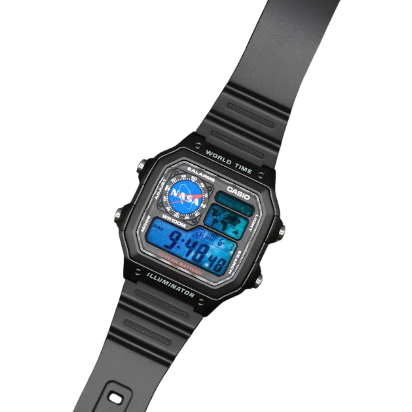 NASA Inspired | CASIO AE-1200WHD Royale | World Time Watch | Mod 🟦