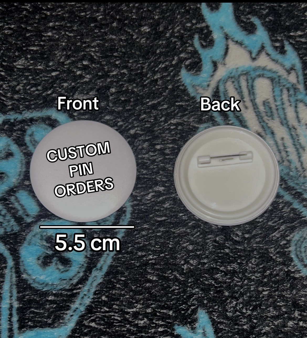 2.25IN-$2.50 Custom Pin(Handmade) Great Quality Gift for Any Occasion