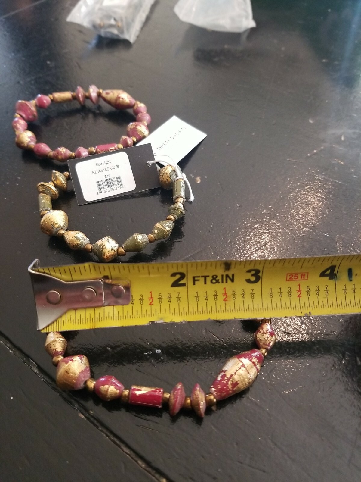 Thirty One Bits Starlight Beaded African Bracelets Handmade. New. Elastic $48.