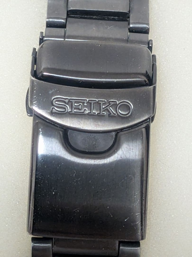 Seiko Wristwatch 5 Sports 7S36-03J0 SNZG13K1 Black Stainless Steel Automatic Men