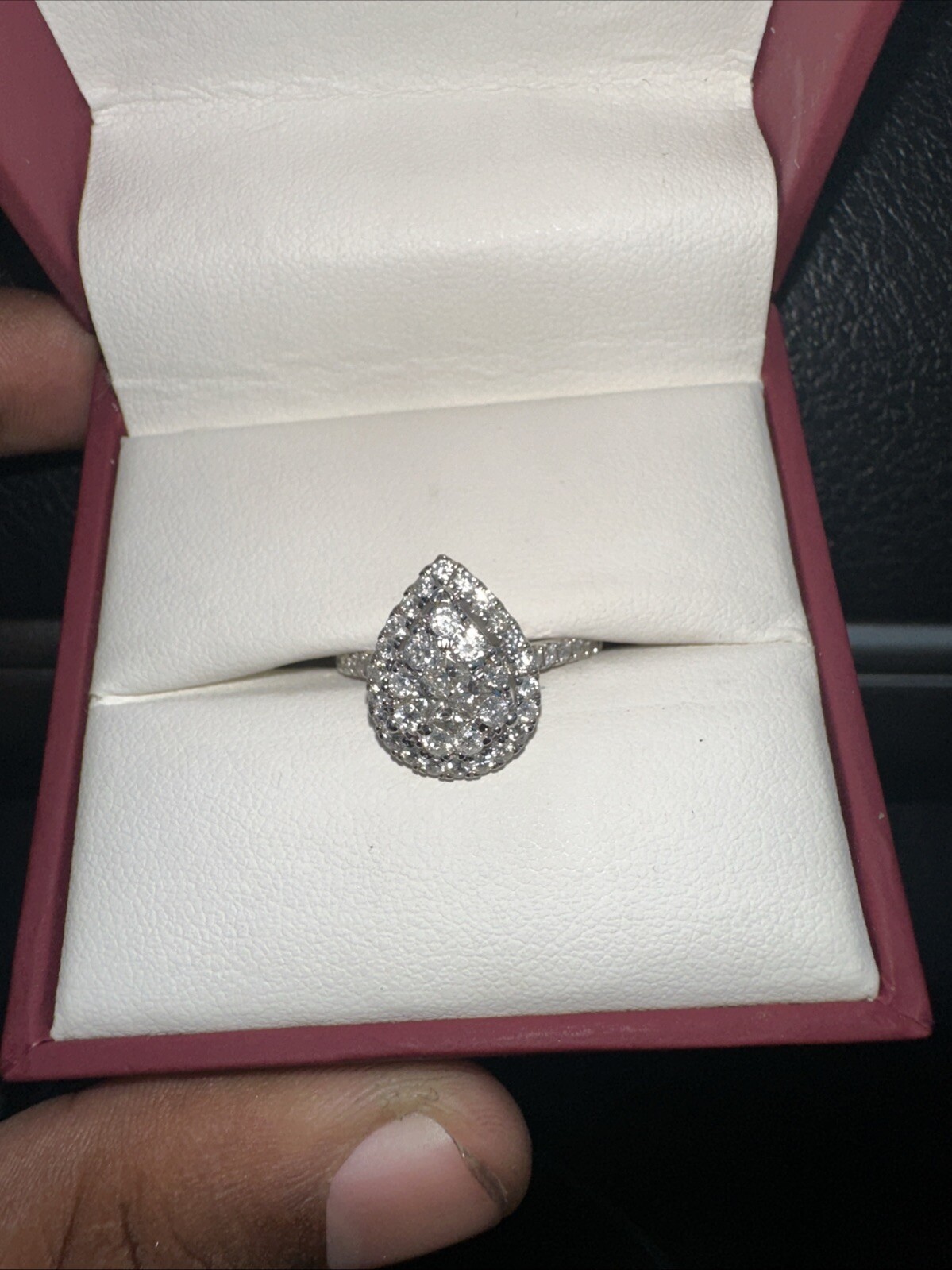 Diamond Engagement Ring in 1OK White Gold