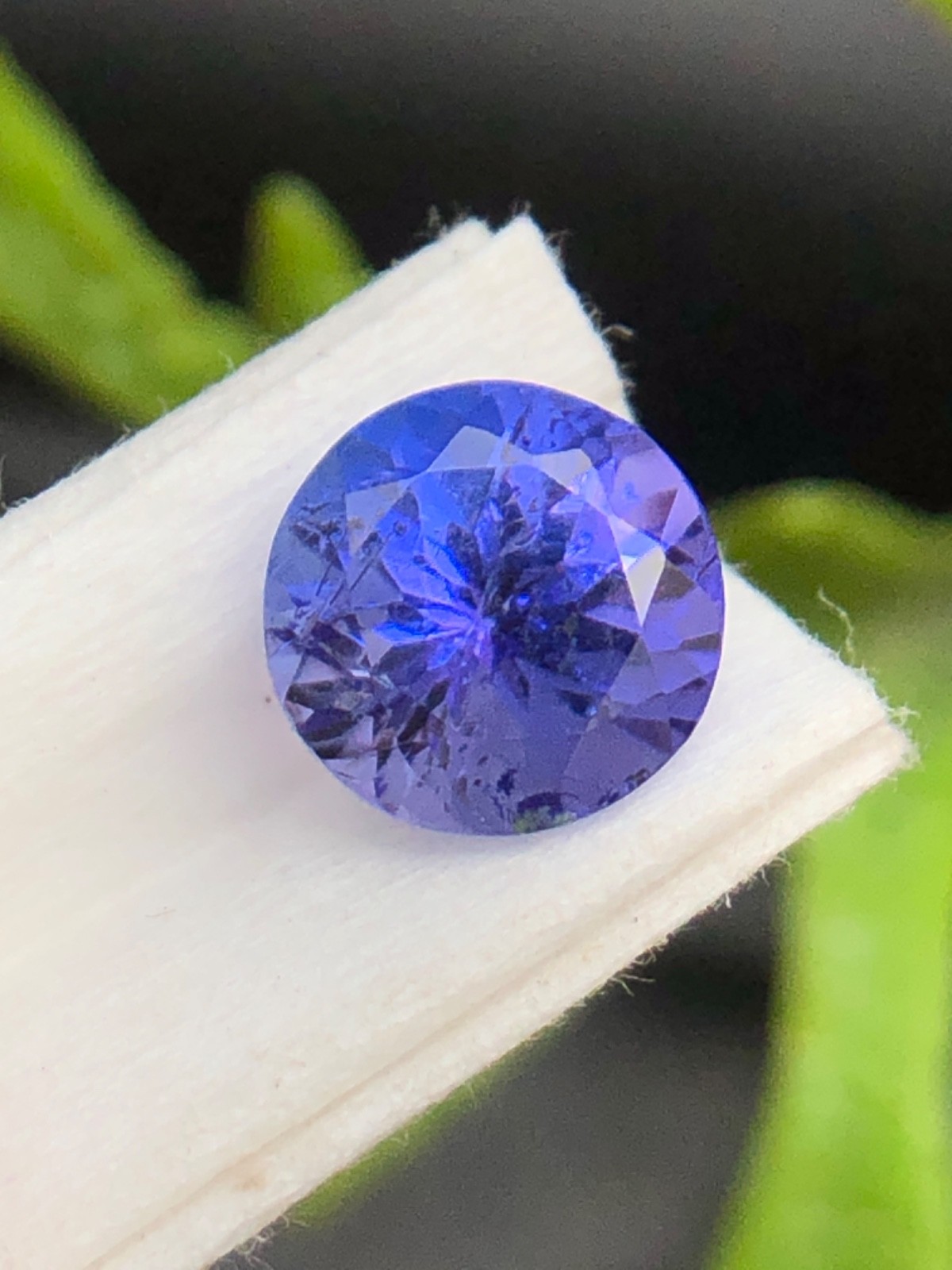 6 MM Natural Purple Blue Tanzanite Round Cut Inclusion Loose Gemstone