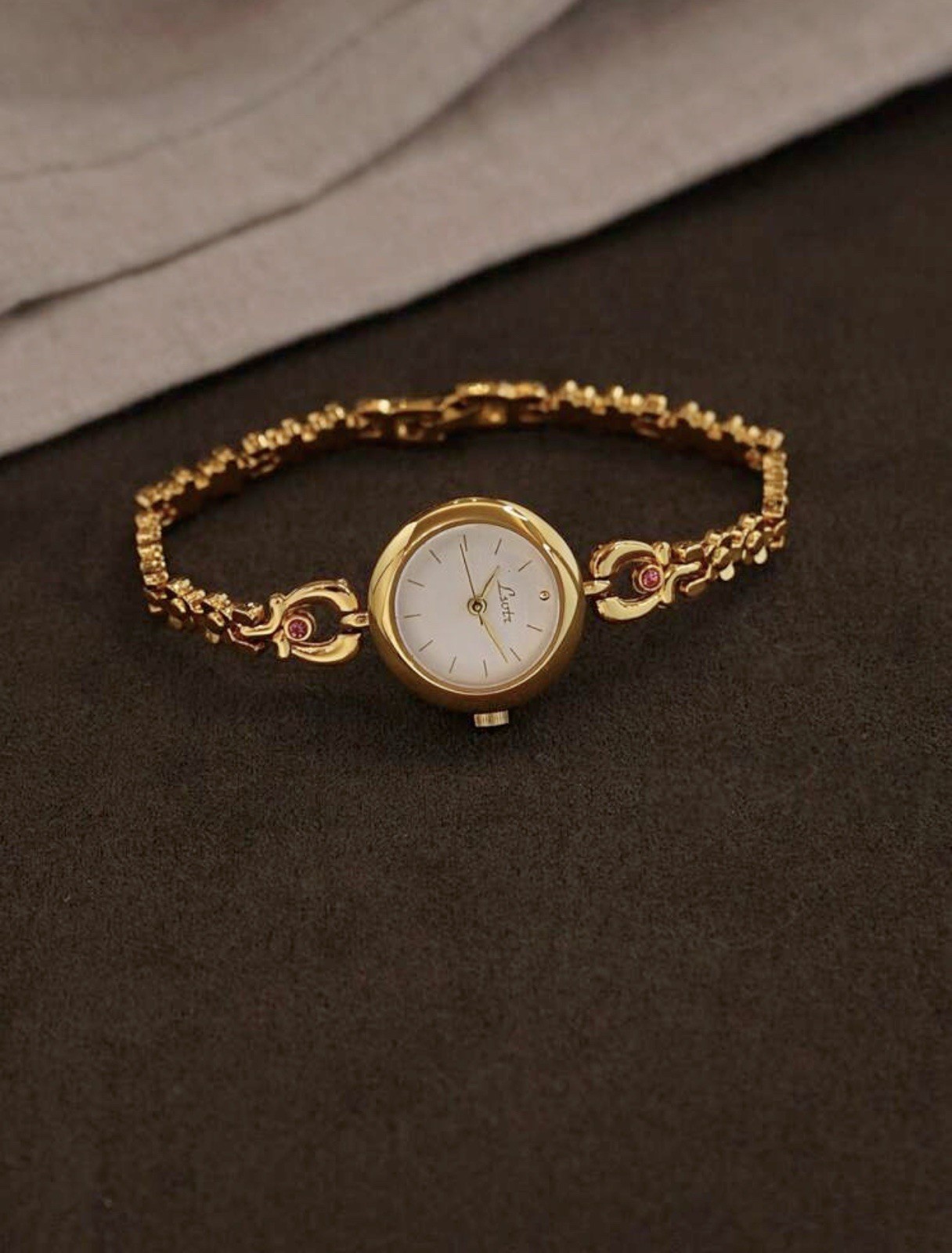 Gold French Vintage Style Unique Dainty Women’s Wrist Watch Trendy Cute Gift