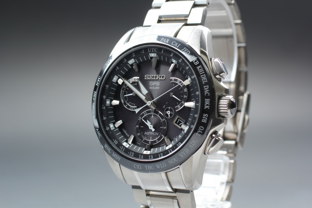 N MINT SEIKO Astron SBXB041/8X53-0AB0-2 Ceramic Titan GPS Solar Men’s Big Wrist