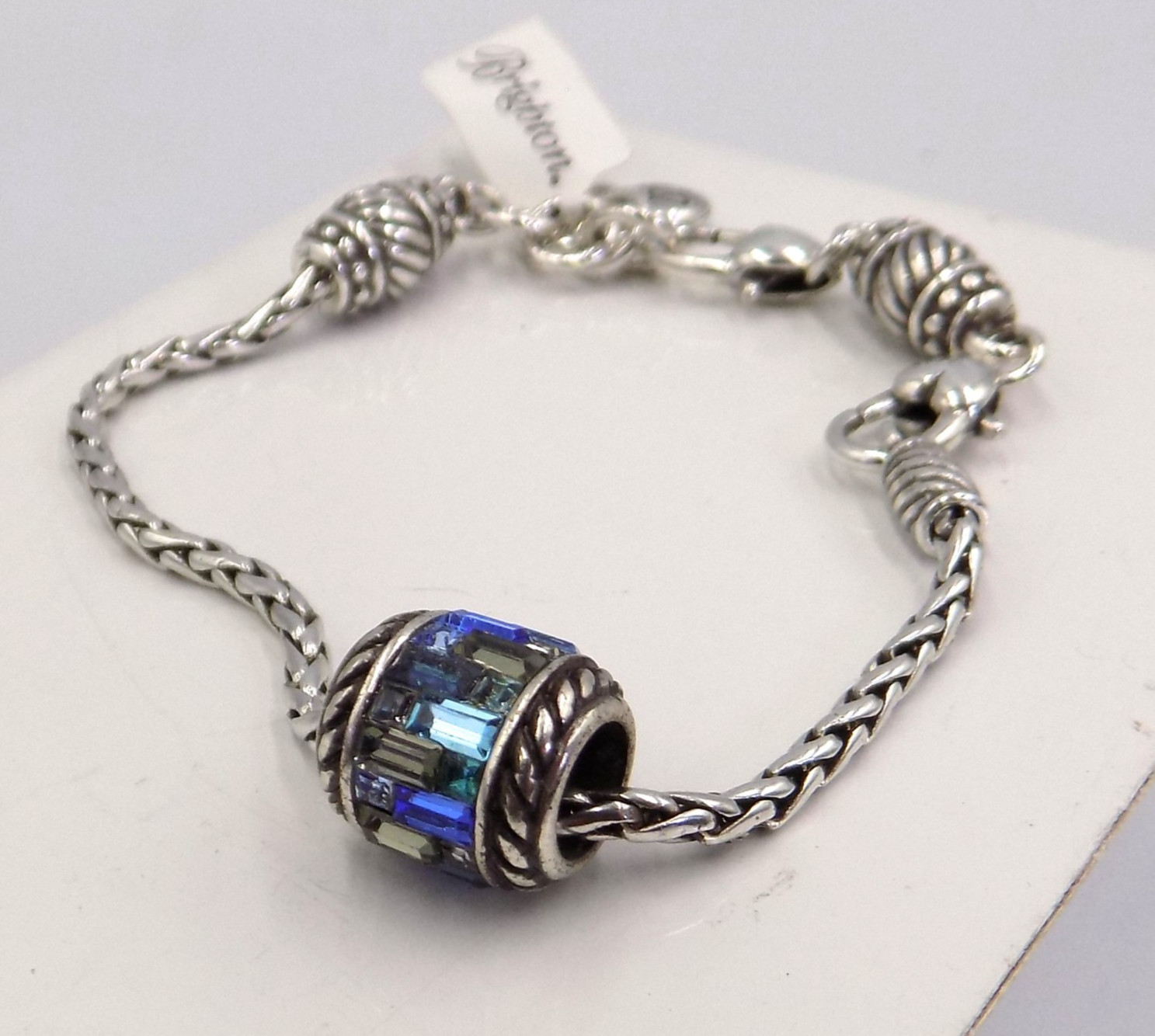 Brighton Barrel Slide Bracelet Includes Blue Bead NWT Last One