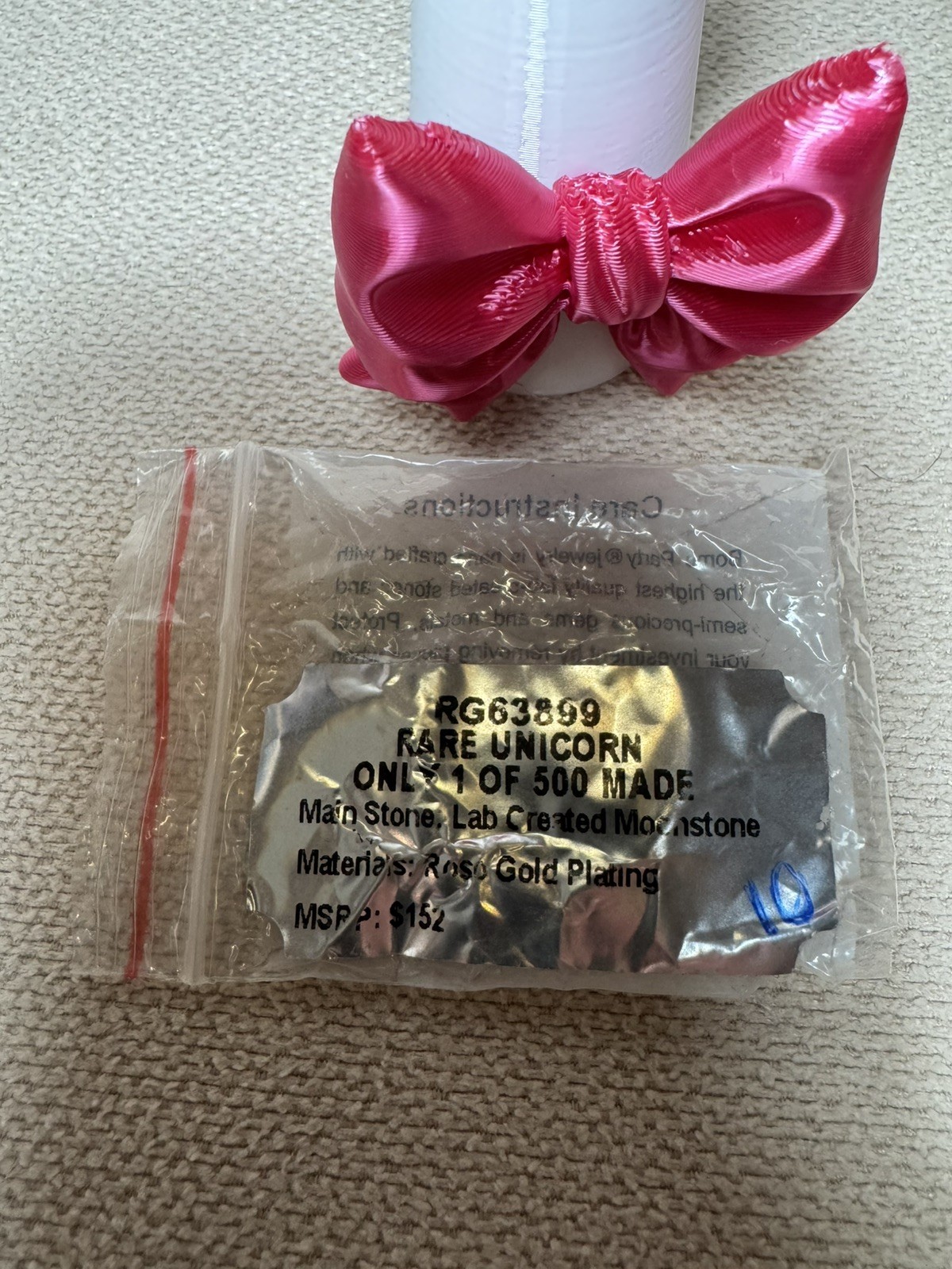 Bomb Party Rings RARE UNICORN Delicates Moonstone on Rose Gold Size 10