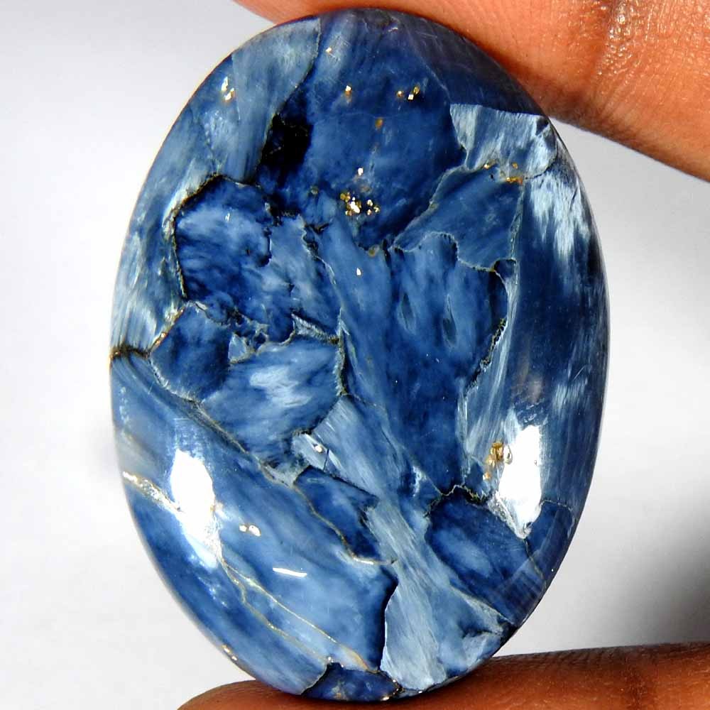 38.90Cts100%Natural Golden Pietersite Oval Cabochon(37x26x6)LooseGemstone