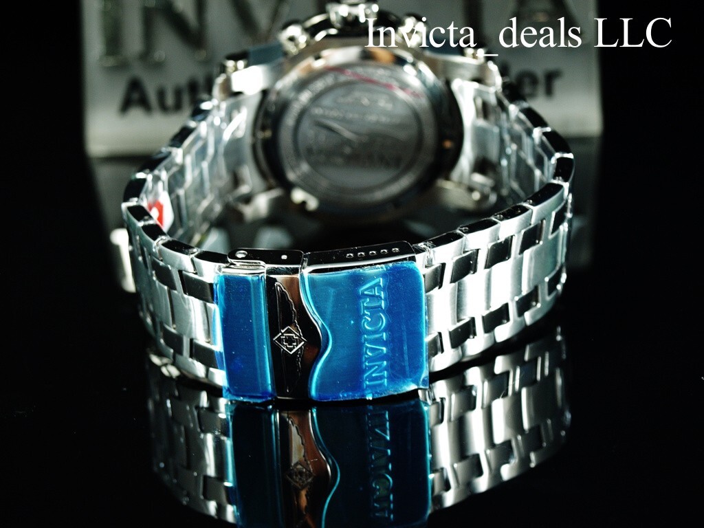 Invicta Men’s 48mm Pro Diver SCUBA Chronograph SILVER DIAL ALL Silver Tone Watch