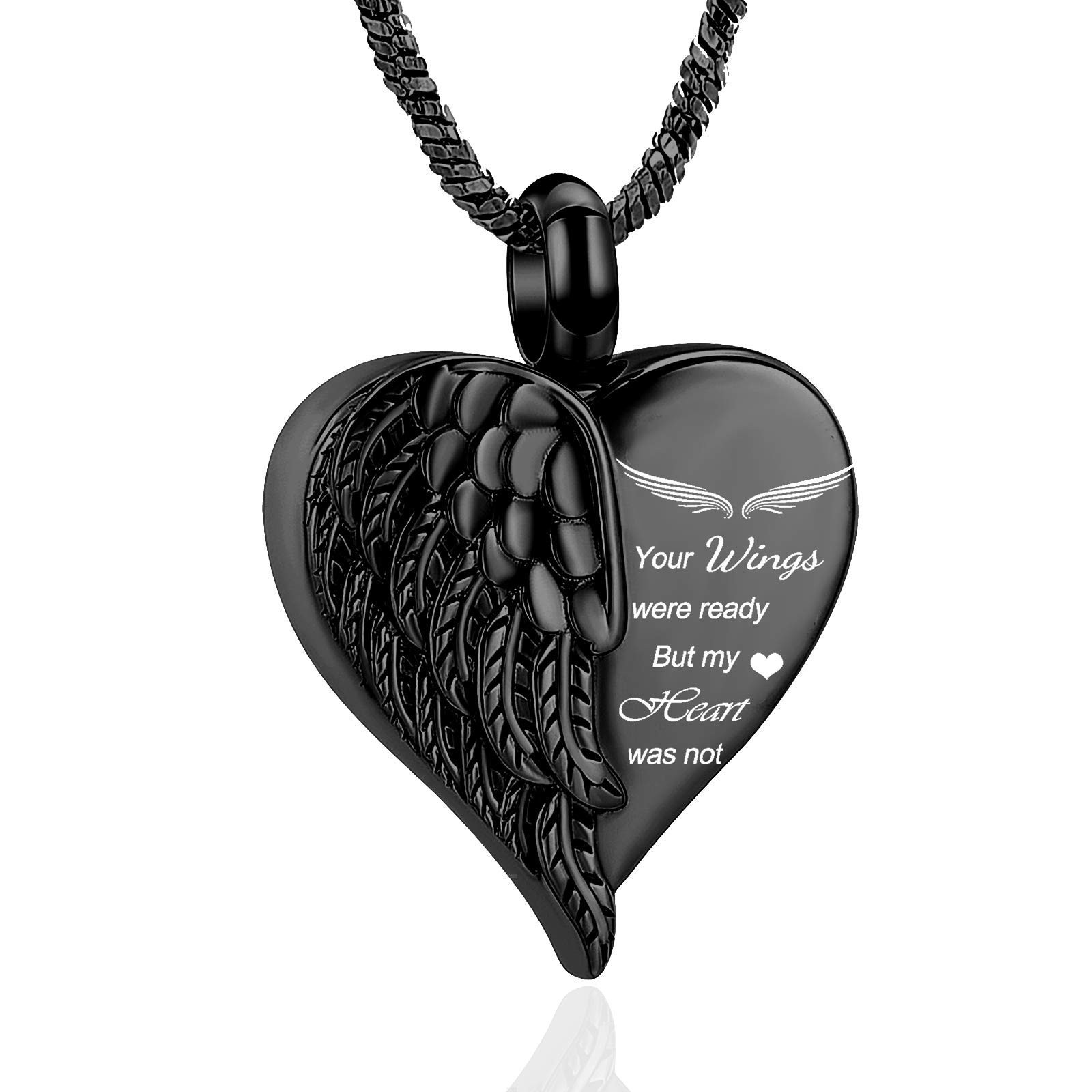 Love Heart Urn Necklace for Ashes Keepsake Memorial Cremation Jewelry Stainle…