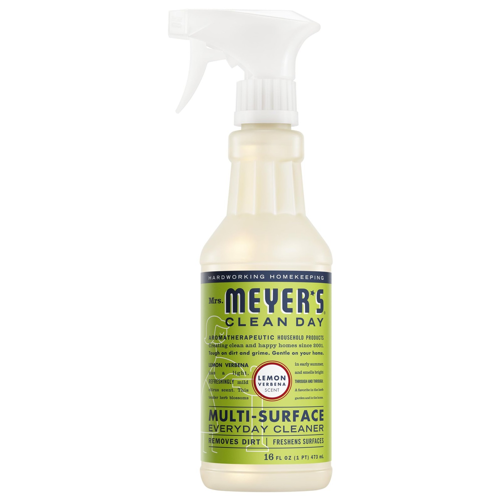 MRS. MEYER’S CLEAN DAY All-Purpose 16 Fl Oz (Pack of 1), Lemon Verbena