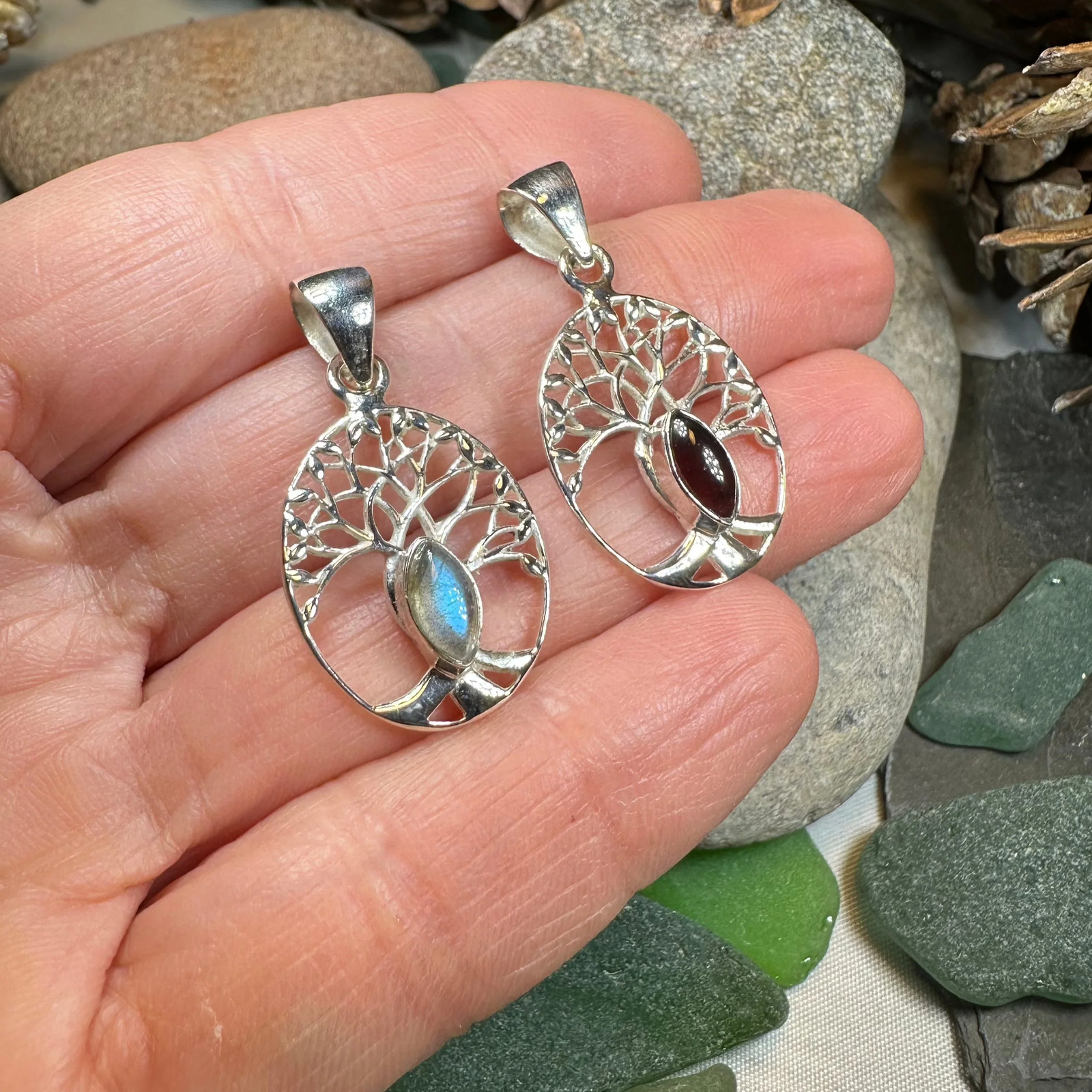 Tree of Life Necklace Irish Scottish Wiccan Celtic 925 Pendant W/FREE CHAIN