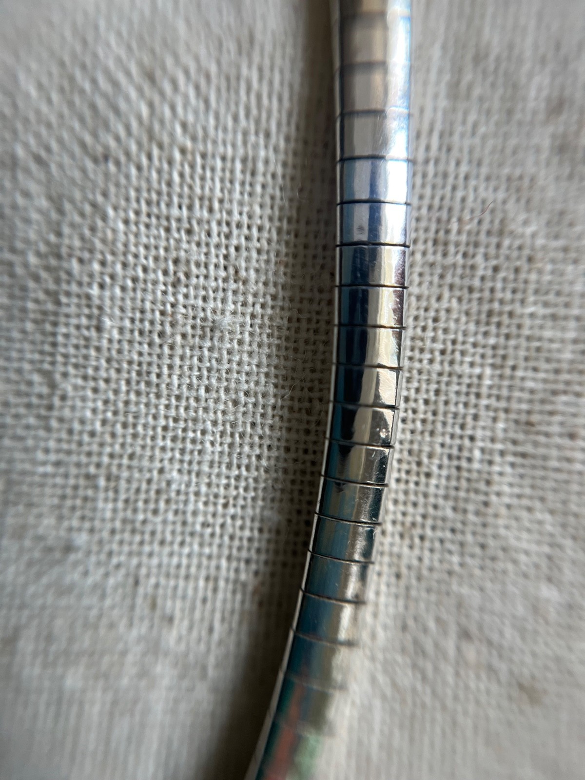 full sterling 925 silver 20 inch omega chain with lobster claw clasp 1 mm width