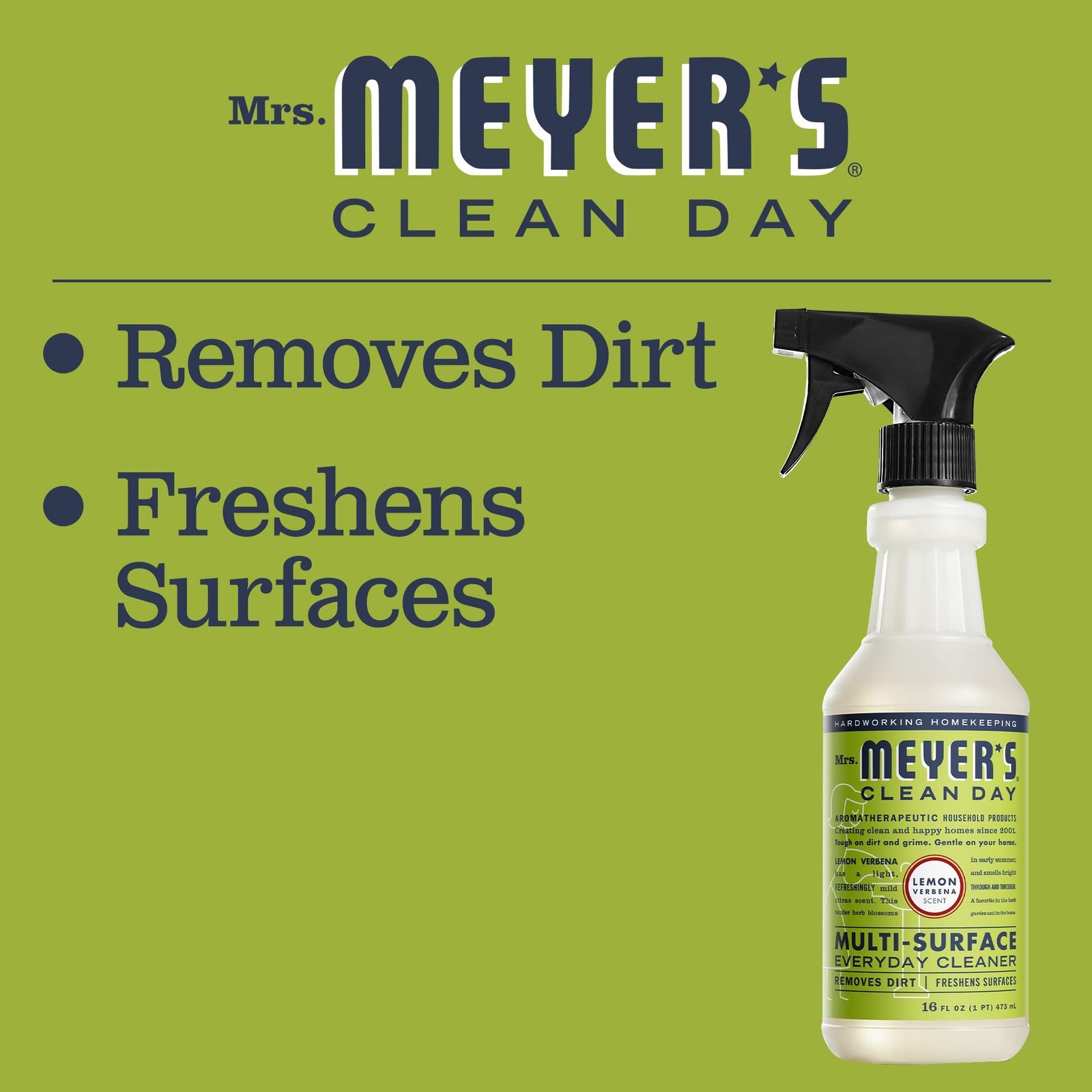 MRS. MEYER’S CLEAN DAY All-Purpose Cleaner Spray, 16 Fl Oz (Pack of 1), _