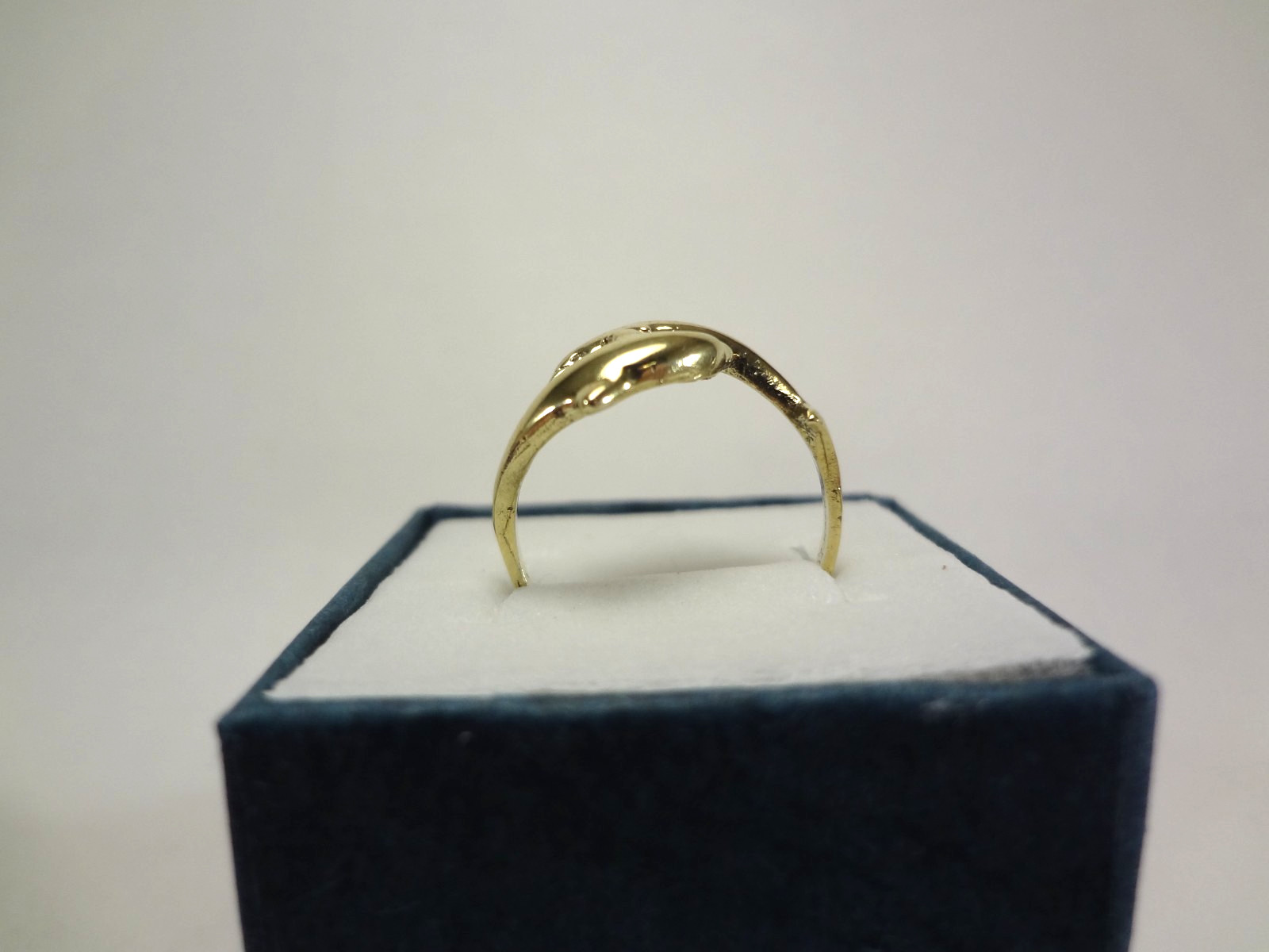 10K SOLID GOLD – TWIN DOLPHIN WRAP RING – 2.52 GRAMS – SIZE 7.25 – G08