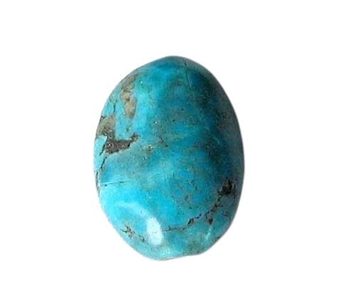 Vibrant USA Blue Turquoise Pendant Bead | 24x12x8.5-14x14x7mm | 1 Bead |