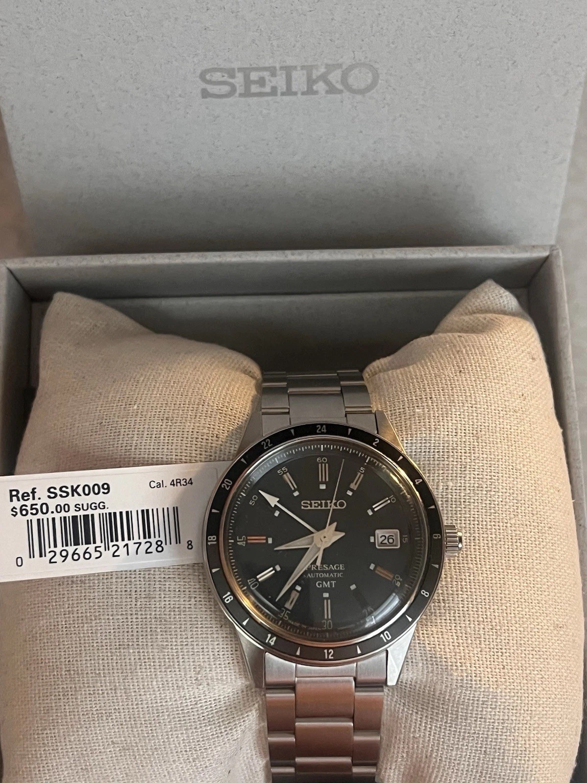 Seiko Presage Automatic GMT SSK009