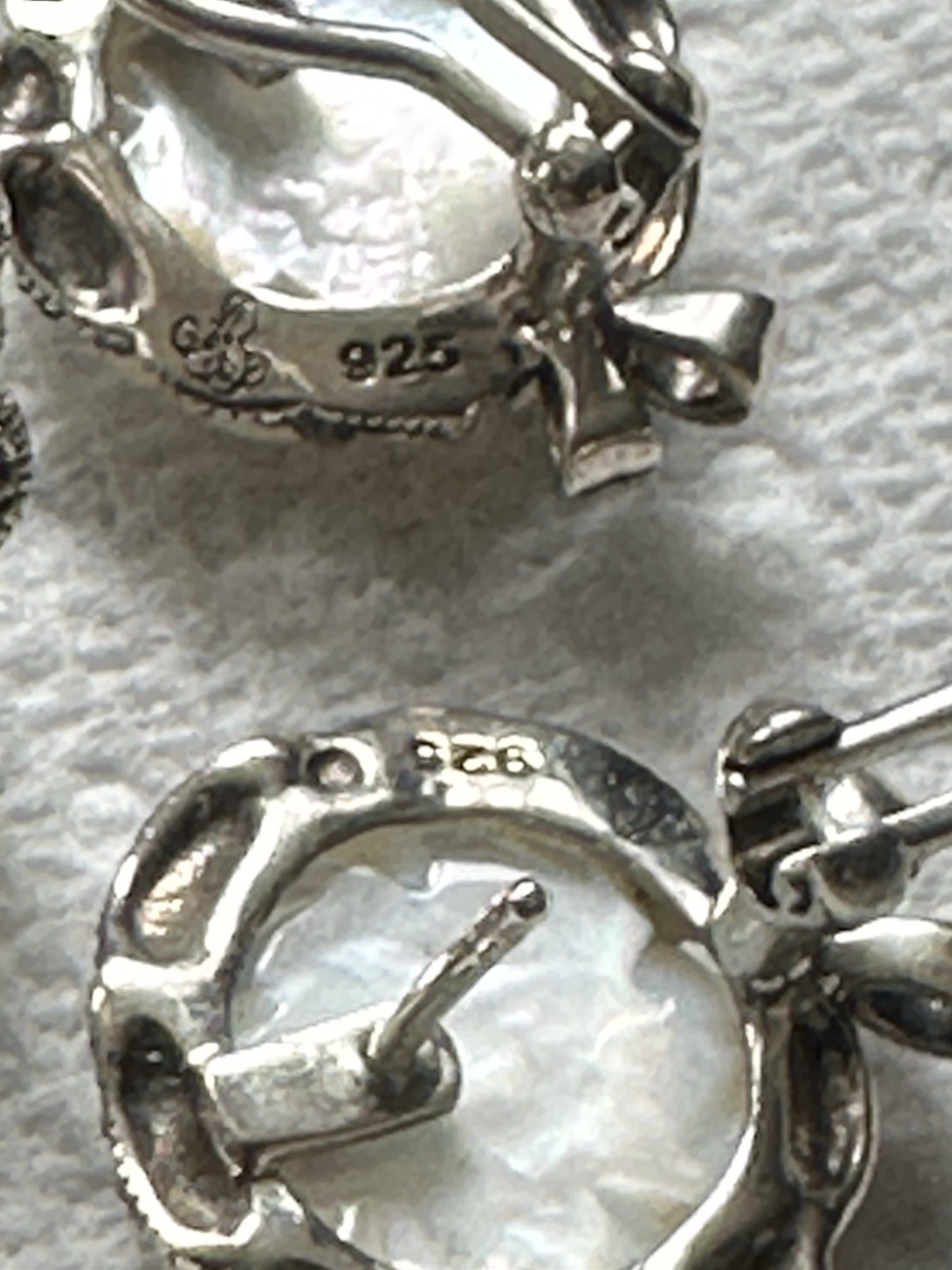 Alexander Vasiliev 925 Silver Earrings & Ring Set with Swarovski Marcasites