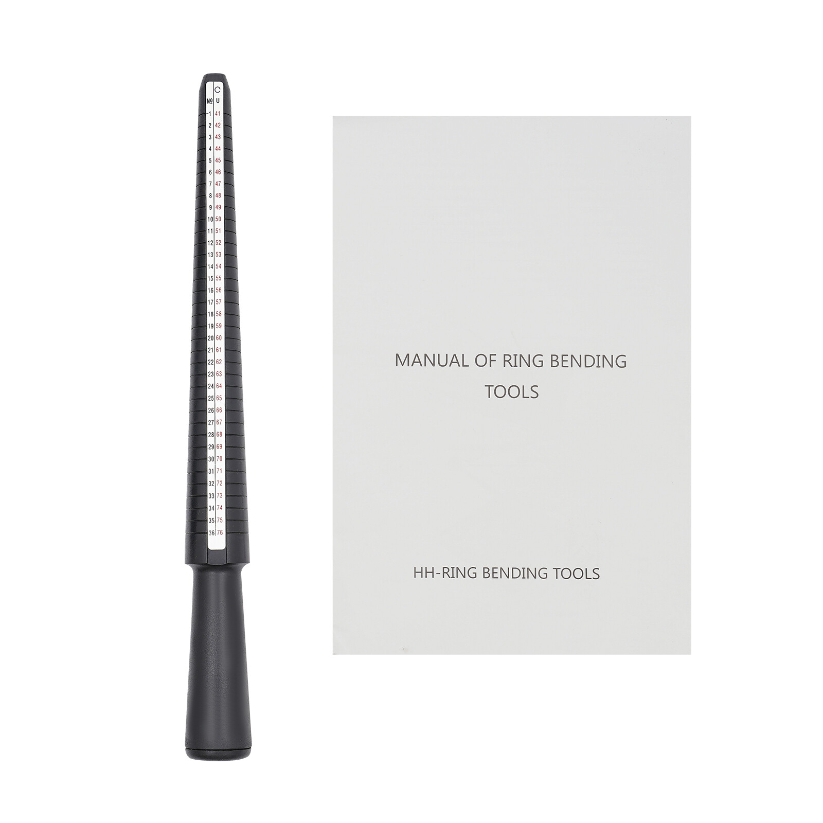 Manual Ring Bender Jewelry Making Tool With Dies 12–22mm Black