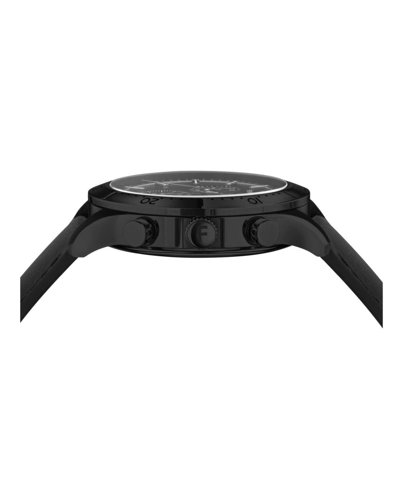 Ferragamo Mens Black 43mm Strap Fashion Watch