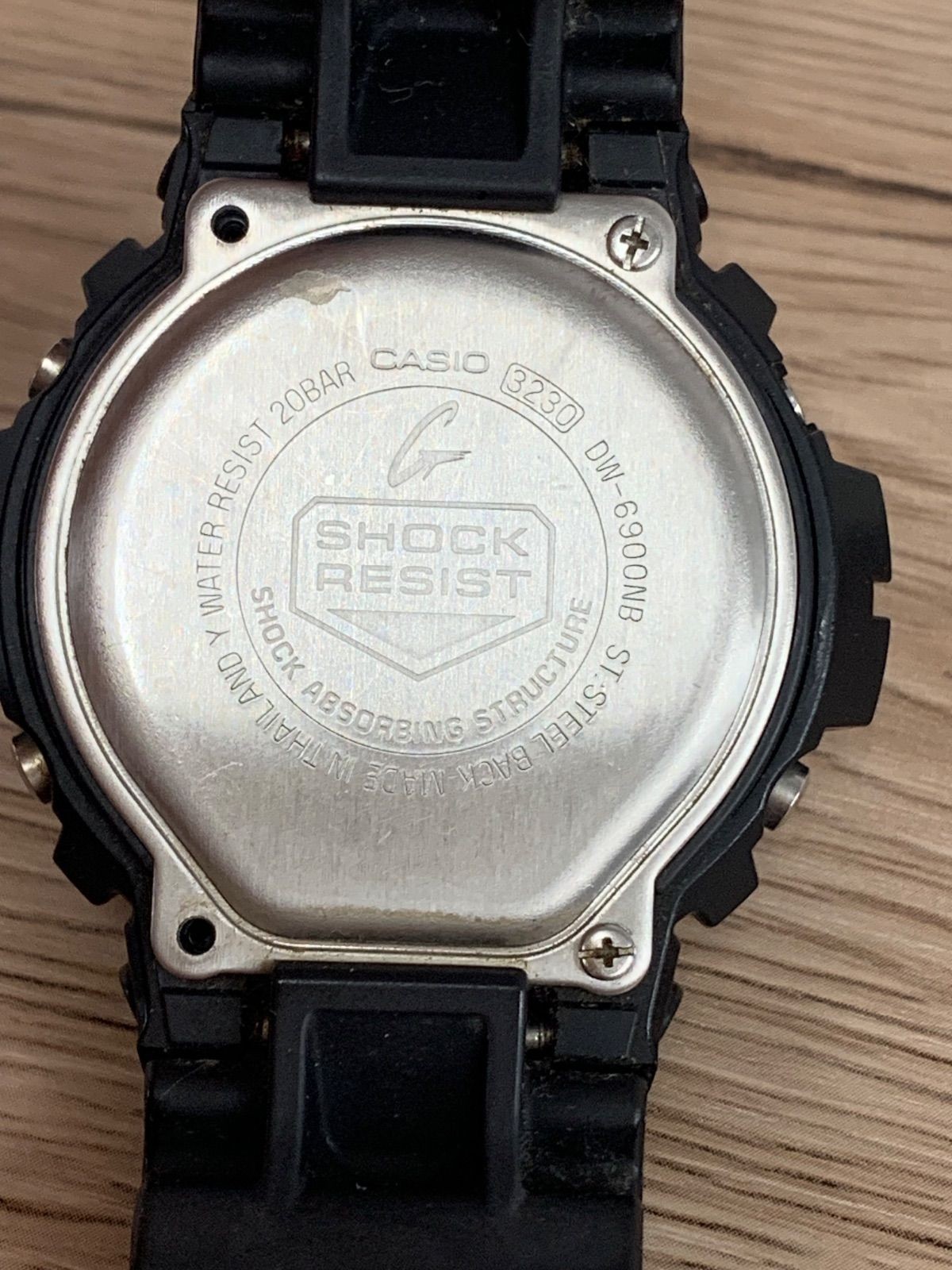 Working item CASIO G SHOCK DW 6900NB Black Wristwatch Hiratsuka Clothing H from