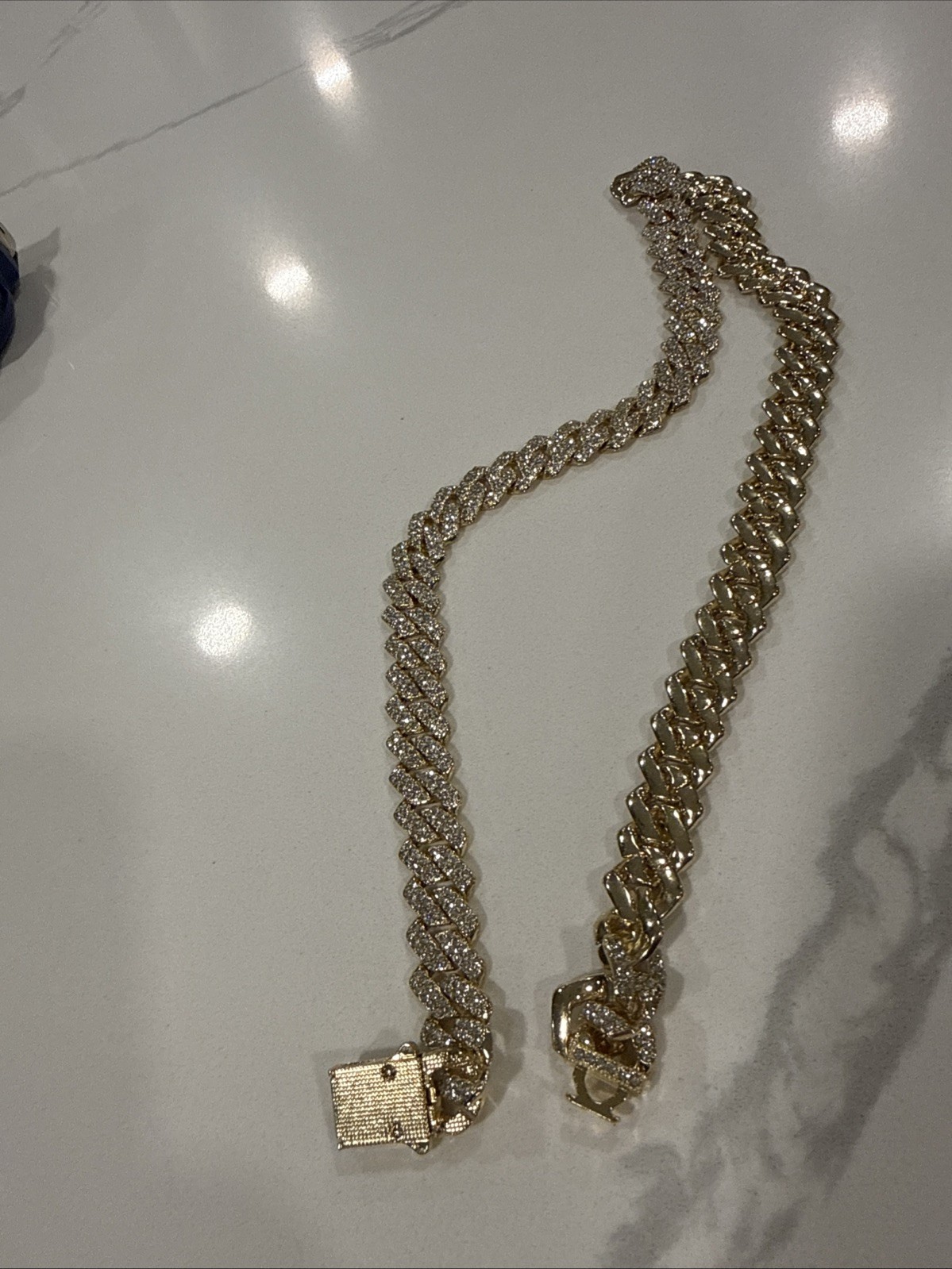 gold plated over bronze necklace men