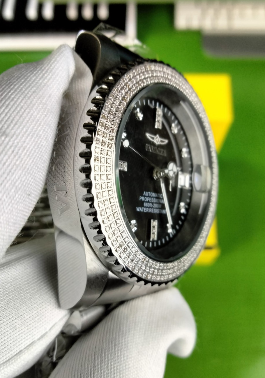 Invicta Pro Diver 38291 Diamond Automatic Watch 42 mm Steel 287 Diamonds WR 200M