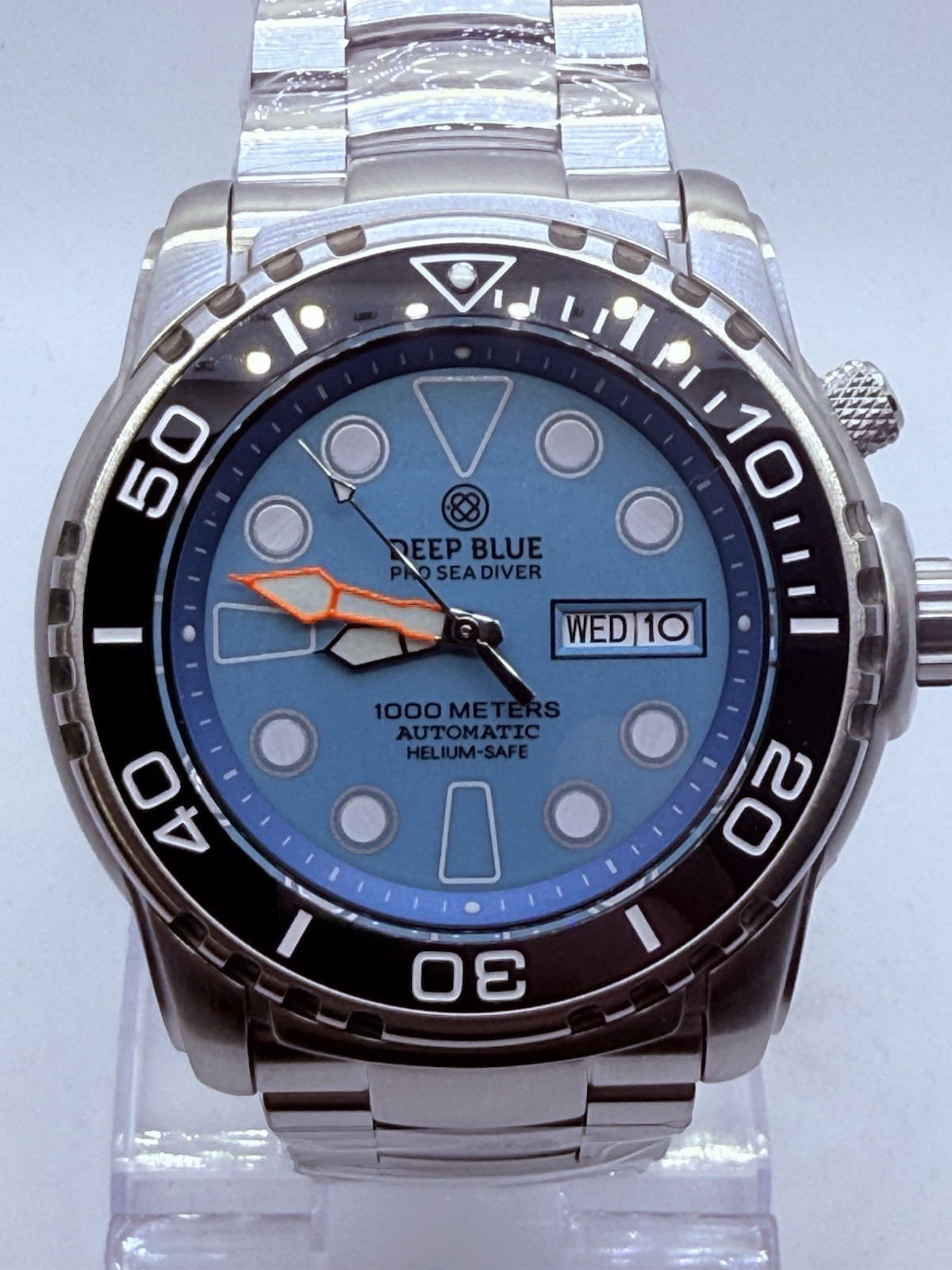 Deep Blue PRO SEA DIVER 1000M AUTO DIVE WATCH-BLUE FULL LUME DIAL/NEW‼️