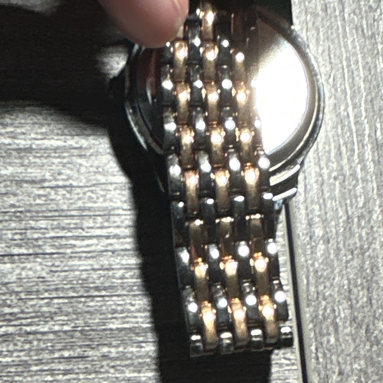 August Steiner Women’s Two-Tone swiss Quartz Watch, diamonds and Rose Gold Bezel