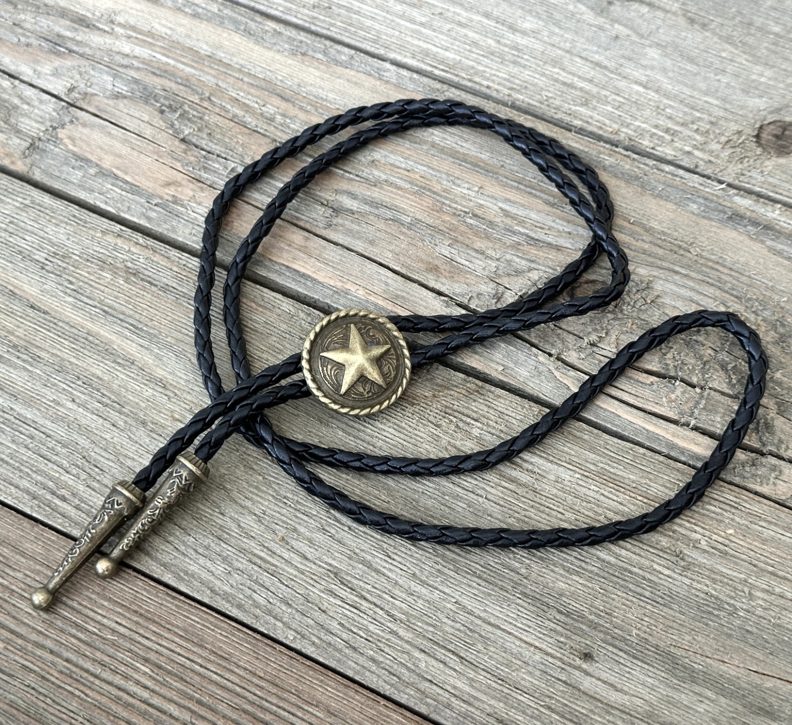 Bolo Tie Mens Wedding Necklace Leather Rope Western Cowboy Style